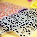 Voskovaný potravinářský balicí papír s motivem na svačiny a sladkosti Podložka pod smažená jídla Rozměr 21,5 x 25 cm Balení 50 ks 17