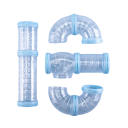 Vouwbaar acryl doolhof voor hamsters Diameter van de buizen 5,5 cm Modulaire tunnels Verschillende vormen van doorzichtige buizen Accessoires voor het hok 2