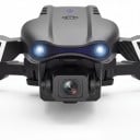 Vouwbare drone E99 met duale camera 4K HD fotografie Afstandsbediening met telefoonhouder Optische positionering Kunststof ABS Zwart 2