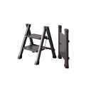 Vouwbare ladder met twee treden van koolstofstaal 37,5 x 34,5 x 55 cm Stabiele huishoudtrap met een draagvermogen van 150 kg 4