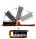 Vouwbare mini reiskam voor haar en baard 18 x 7,5 x 2,3 cm / 9,4 x 3,8 cm Compacte gladmakende kam voor alle haartypes 4