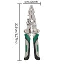 Vouwbare ontisolatie tang 20,5x6 cm Multifunctionele katrol krimp tang voor elektriciens Draadknippen Ergonomische handgreep 6