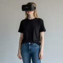 VR szemüveg 100 x 185 x 133 mm mobiltelefonhoz, 6 hüvelykig terjedő kijelzővel, 3D headset állítható pánttal fekete színben távirányító nélkül 5