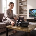 VR szemüveg fejhallgatóval mobilhoz 6 hüvelykig terjedő kijelzővel 3D headset állítható pánttal fekete színben távirányító nélkül 3
