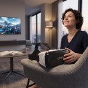 VR szemüveg mobiltelefonokhoz 4,5-től 6,53 hüvelykig 3D VR sisak állítható fejpánttal fehér és fekete színben 7