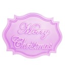 Vrolijk kerstfeest siliconen mal 4