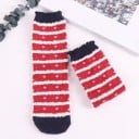 Vrolijke kerstsocken van katoen met kleurrijke wintermotieven Comfortabele sokken voor feestdagen Universele maat Verpakking bevat één paar 17