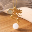 Vrouwen zeemeermin ketting D613 3
