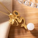 Vrouwen zeemeermin ketting D613 4