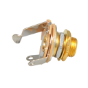 Vstupný konektor jack 6,35 mm pre elektrickú gitaru 1 ks Kovová zásuvka s maticou a podložkou Náhradný diel pre opravu a údržbu 3