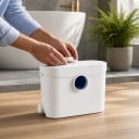 Vuilwaterpomp voor WC 700 W Afvoer van afvalwater Met terugslagklep 41 x 18,5 x 28 cm Wit Voor toilet en douche Voor kelder en wasruimte 8