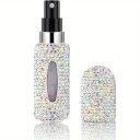 Vulbare parfum atomizer met steentjes 5 ml 8,3 × 2,2 cm decoratief ontwerp compacte flacon voor parfum in handtas en op reis 1