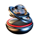 Vůně do auta rotující aromaterapeutická dekorace s průhlednou koulí dvojité zavěšení parfém do interiéru vozidla 2