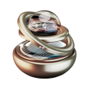 Vůně do auta rotující aromaterapeutická dekorace s průhlednou koulí dvojité zavěšení parfém do interiéru vozidla 3