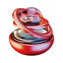 Vůně do auta rotující aromaterapeutická dekorace s průhlednou koulí dvojité zavěšení parfém do interiéru vozidla 4