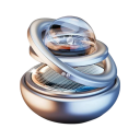 Vůně do auta rotující aromaterapeutická dekorace s průhlednou koulí dvojité zavěšení parfém do interiéru vozidla 6