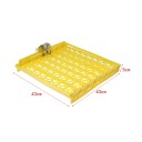 Vyhřívaný tác pro odchov vajec s kapacitou 56 kusů 43 x 43 x 5 cm žlutý do inkubátoru a líhně pro slepice a kachny 4