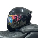Výklopná helma na motorku s dvojitou sluneční clonou 30 x 25 x 25 cm Skořepina z ABS se spoilerem a ventilací pro skútr i motocykl 2