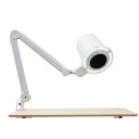 Vysavač prachu z nehtů se světlem 55 W s 10 stupni sání a 3barevným LED osvětlením hlava 23,2 x 24,25 cm ABS bílý se svorkou ke stolu 1