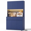 Vysoká kuchynská skriňa 180 x 100 x 38,5 cm s LED osvetlením otvorenej niky na spotrebiče Šesť dverí a dve zásuvky Nosnosť až 40 kg 21