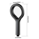 Vysokotlaká sprchová hlavice s kroužkovým designem z ABS plastu délka 24 cm připojení 2 cm do koupelny na sprchování ke sprchové hadici 5