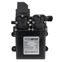 Vysokotlaké membránové čerpadlo 12 V s příkonem 120 W a tlakem 1,0 MPa s průtokem 8 l za minutu a závitem M18 x 1,5 mm v černé barvě 1