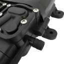 Vysokotlaké membránové čerpadlo 12 V s příkonem 120 W a tlakem 1,0 MPa s průtokem 8 l za minutu a závitem M18 x 1,5 mm v černé barvě 4