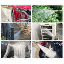 Vysokotlaková akumulátorová mycí pistole 24V 200W 3,5 MPa 240 l/h Dosah 10 m Sada s baterií 5x1200 mAh 5 m hadice Filtr Pěnová tryska 2