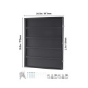 Výstavní prosklený rám na dres uzamykatelný UV ochrana 617 x 775 x 55 mm dřevovláknitá deska PC sklo černý matný na dresy a trikoty 2