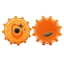 Výstražné LED svetlo 1 ks USB dobíjacie Magnetický blikajúci disk 10 cm Batéria 650 mAh 9 režimov Oranžové Núdzové svetlo do auta 5