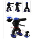 Vytahovač promáčklin karoserie auta s otočnou hlavou 16,5x19,5 cm plastový černo modrý pro opravu plechu vozidla 4