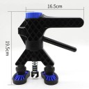 Vytahovač promáčklin karoserie auta s otočnou hlavou 16,5x19,5 cm plastový černo modrý pro opravu plechu vozidla 6