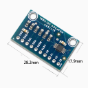 Vývojová doska ADS1115 HW-198 16 bit 4kanálový prevodník I2C ADC Modul 28,2 x 17,9 mm Pre Arduino Raspberry Pi Meranie signálov 3