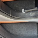 Vzduchová pistole na čištění interiéru auta vysokotlaká ofukovací s kartáčem a otočnou tryskou 360° kovová černá na detailing vozu 6