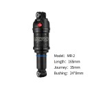 Vzduchový Tlumič Nárazů Nastavitelný Tlak Vzduchu MEROCA MR-2 165 mm Zdvih 35 mm Pouzdro 24 x 8 mm Hliníková Slitina Černý Pro Horské Kolo 2