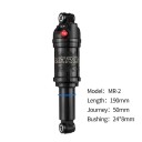 Vzduchový Tlumič Nárazů Nastavitelný Tlak Vzduchu MEROCA MR-2 190 mm Zdvih 50 mm Pouzdro 24 x 8 mm Hliníková Slitina Černý Pro Horské Kolo 2