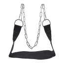 Vzpěračský pás s řetězem 170 x 16,5 cm pro posilování s přidanou zátěží, textilní dip belt pro shyby, kliky a kondiční trénink 1