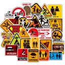 Waarschuwingsstickers 10/30/50 stuks E207 1