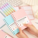 Wachtwoordnotitieboekje 10,7 x 15 cm Gekleurd notitieboek voor inloggegevens PVC-kaft 65 vellen Alfabetische labels Spiraalbinding 2