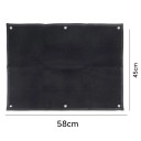 Wall-mounted Board for Badges and Patches 45 × 58 cm Black Fabric Board Flannel and Oxford Fabric with Hanging Loops for Wall 4