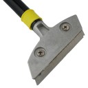 Wall Scraper with Replaceable Blade 30 cm Aluminium Alloy Hand Spatula for Filler and Painting Yellow Black with Steel Blade 2