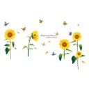 Wall Stickers 60 x 90 cm Sunflowers After Application Approximately 110 x 100 cm Floral Wall Stickers Yellow Sunflowers Decoration 1
