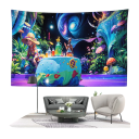 Wall Tapestry 150 x 100 cm Hanging Tapestry Mushroom Forest Abstract Landscape Bohemian Bus Decoration Bedroom Living Room 2