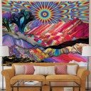 Wall Tapestry with Abstract Design C531 4