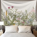 Wall Tapestry with Floral Design 3