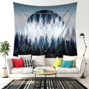 Wall Tapestry with Forest Motif 1