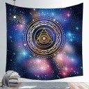 Wall Tapestry with Meditation Motif 6