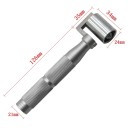 Wallpaper Roller Aluminium Cylinder 12.6 cm Width 3.4 cm Metal Construction for Smoothing and Pressing Wallpaper 4