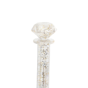 Wandhalterung für Haarschmuck mit Haken 12,8 × 6,7 × 4 cm Kunststoff transparent Halterung für Haargummis und Haarklammern für Badezimmer oder Schlafzimmer 2