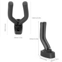 Wandhouder voor wapen ABS houder 13,5×7×3,6 cm zwarte plastic houder met schroeven voor veilige opslag van wapen aan de muur 2